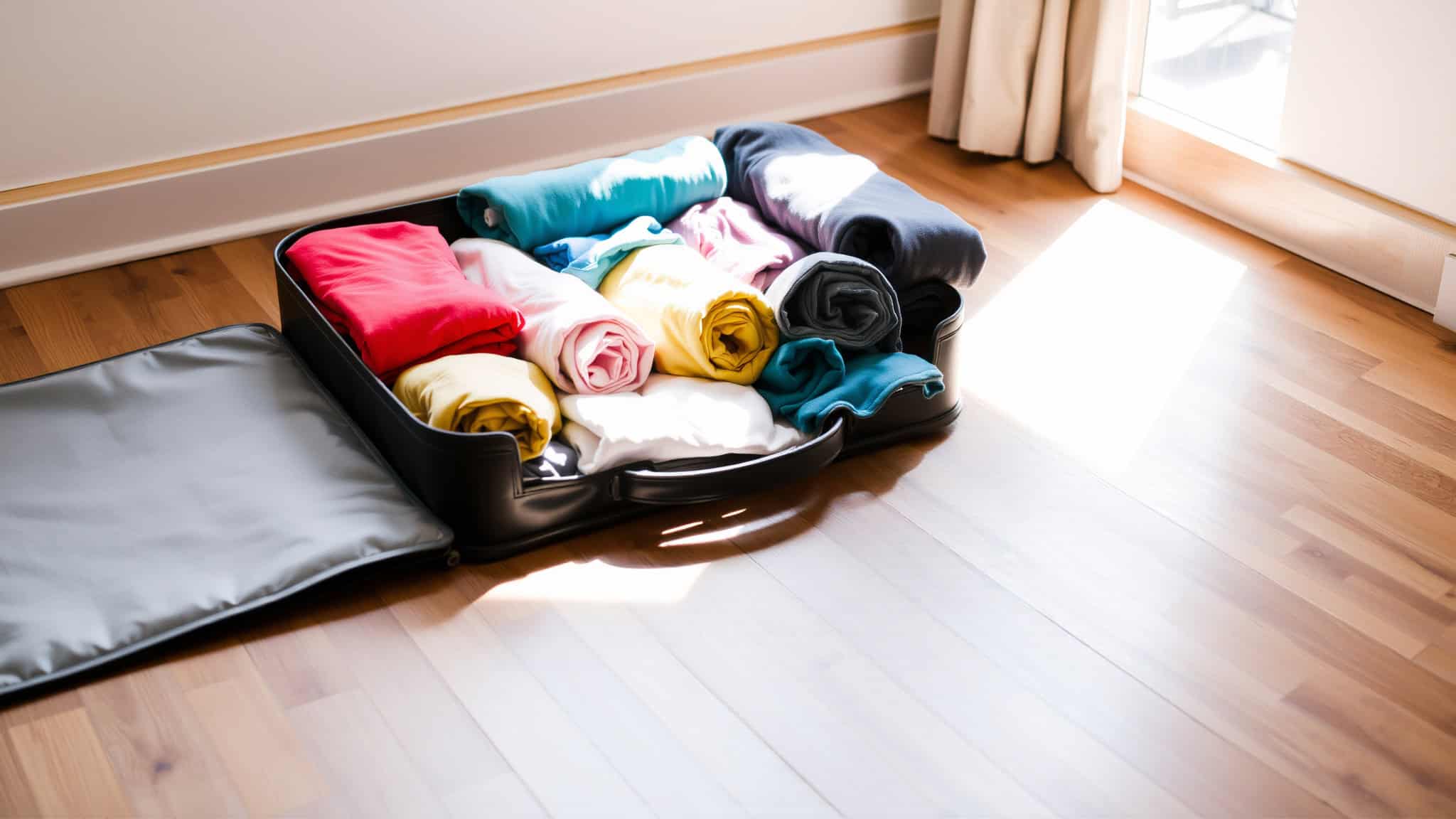 1. Roll Your Clothes Instead of Folding